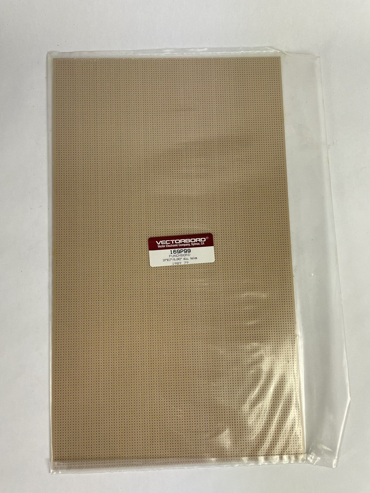 VECTOR PROTOTYPE BOARD 10X17" 169P99 punchboard epoxy glass composite