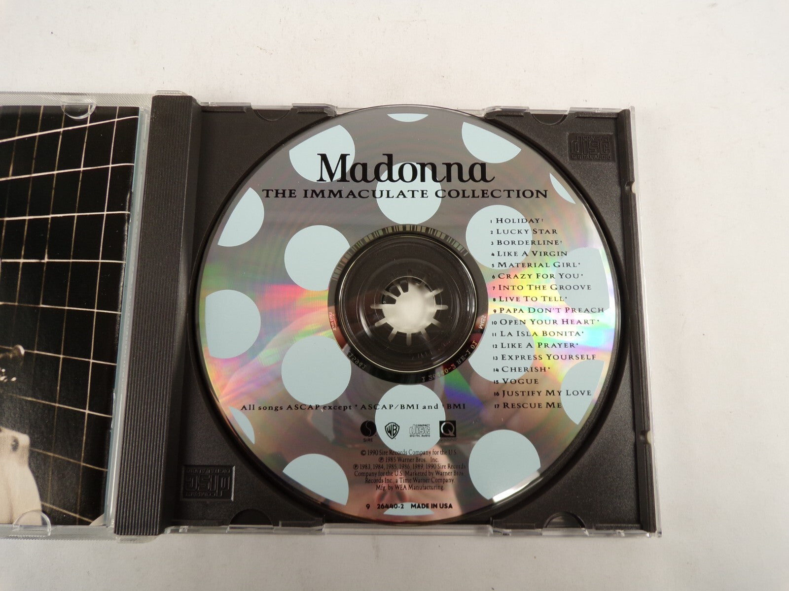 Madonna The Immaculate Collection Lucky Star Borderline Like A Virgin CD#53