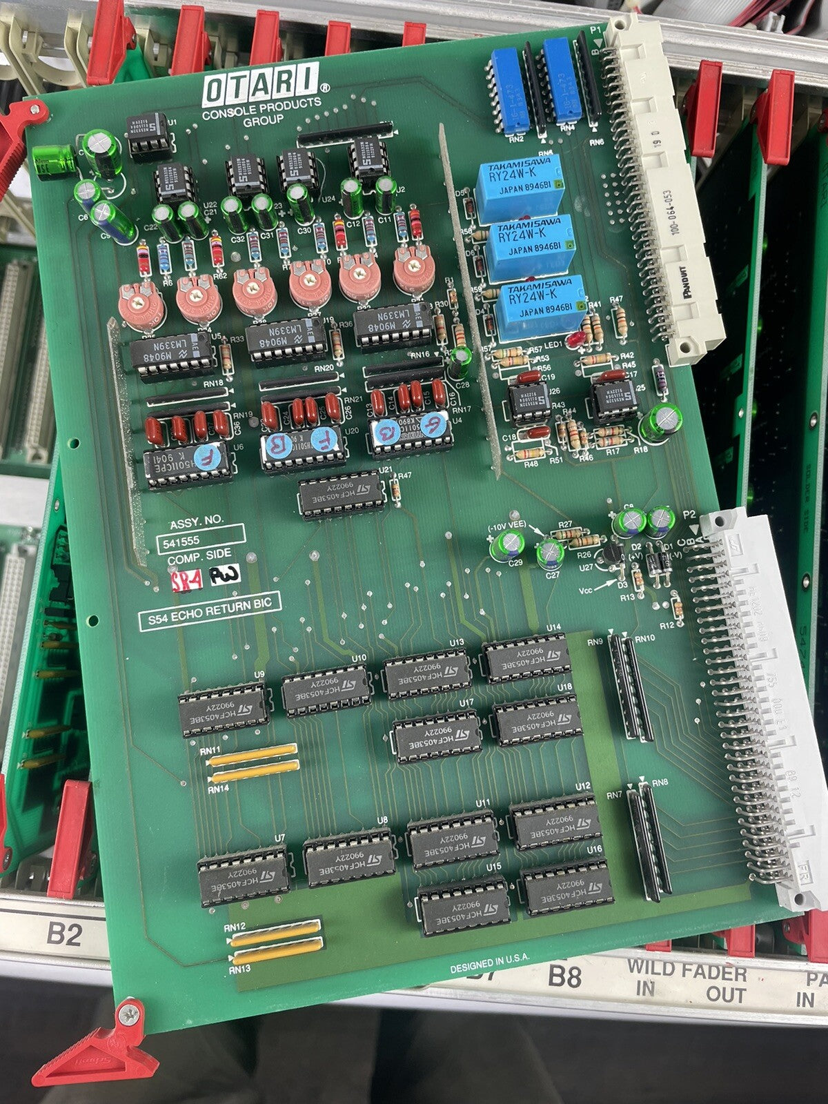 Lot of Otari Series 54 S54 – Circuit panel boards for console mixer