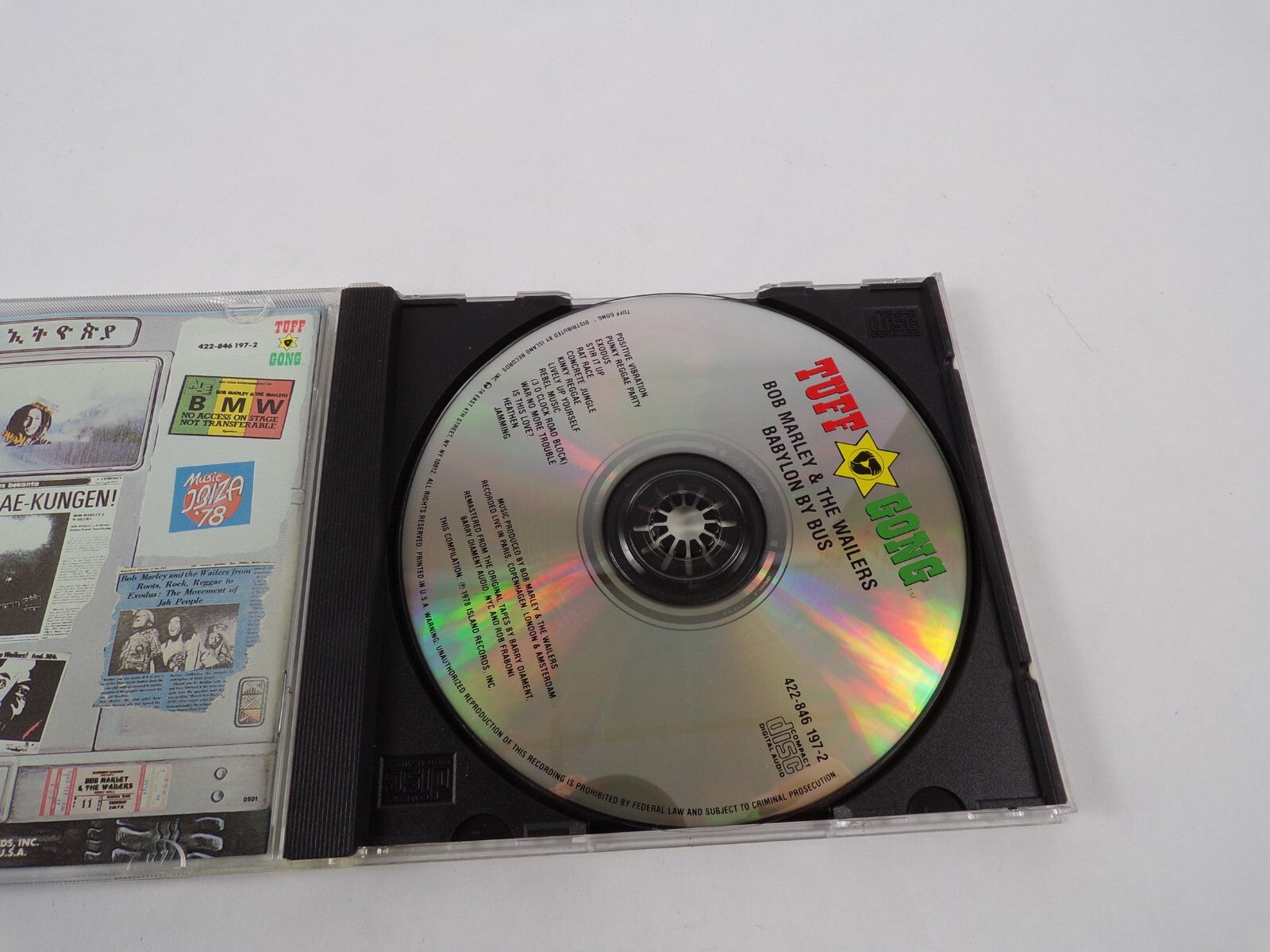 Bob Marley & The Wailers Babylon By Bus Tuff Gong Positive Vibration Punky CD#59