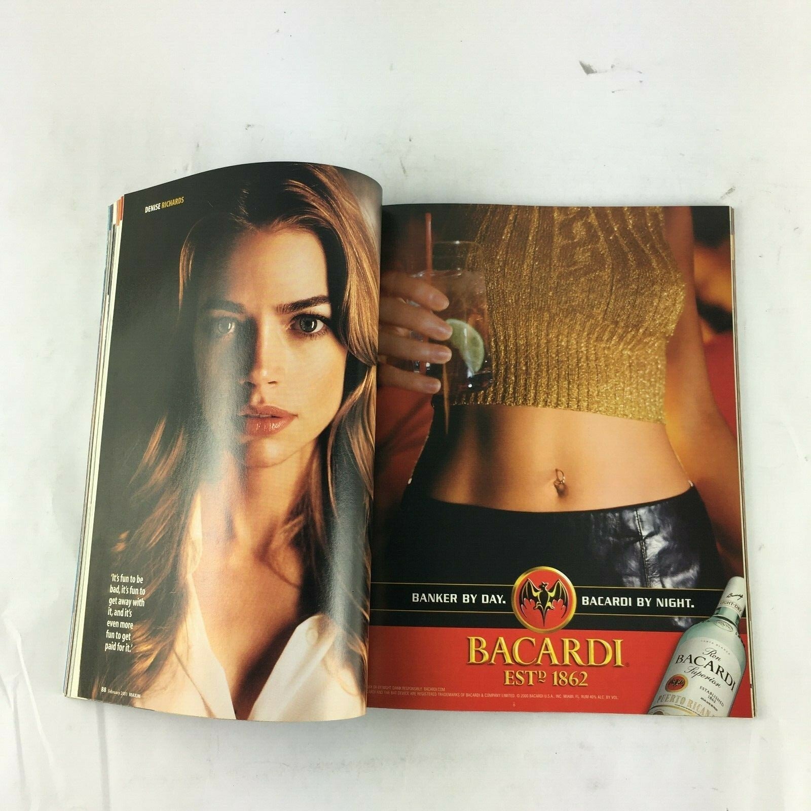 February 2001 Maxim Magazine Hey, Denise! Dost Thou Cometh Here Often?