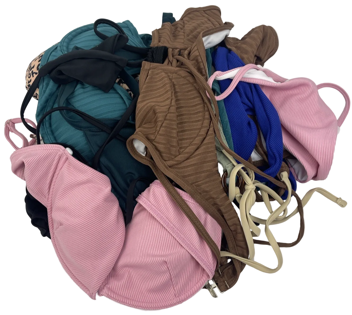 Lot of 11 women's bikini swimsuit tops and bottoms in Small and Extra Small sizes