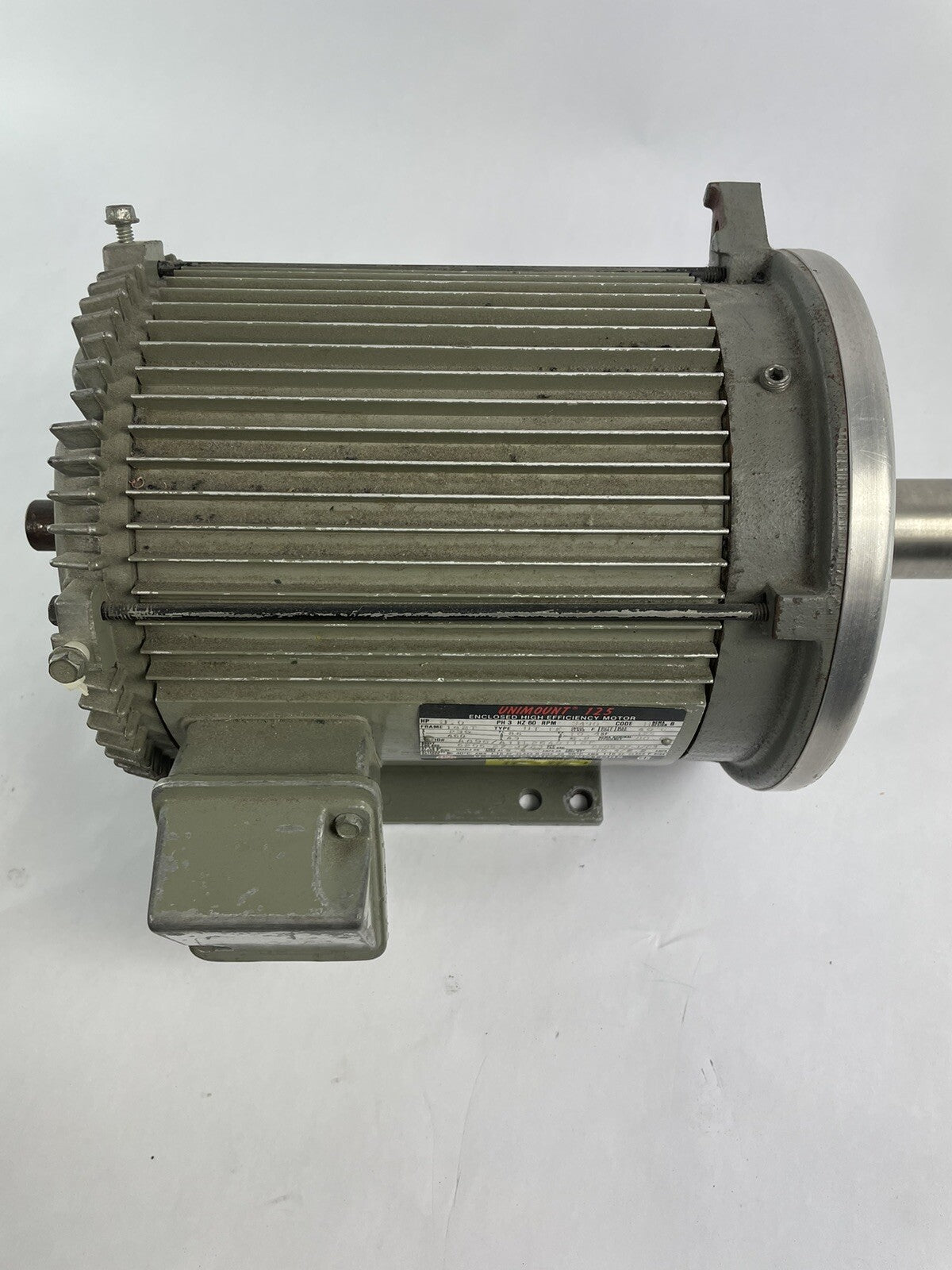 3HP US Motors A896A Unimount 125 Motor 3PH 182T 3490 RPM 208-230/460V
