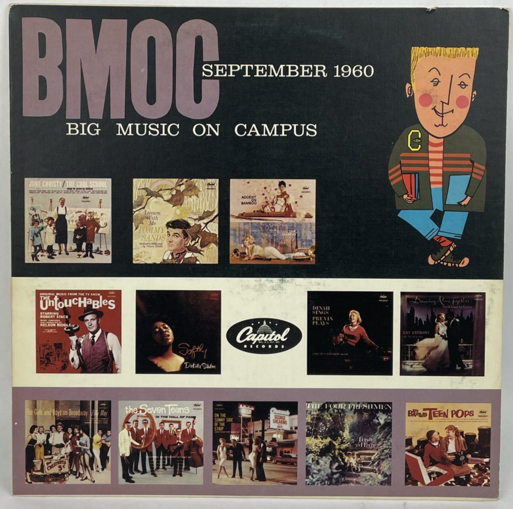 BMOC September 1960 Big Music On Campus Assorted Artists Promotional Copy