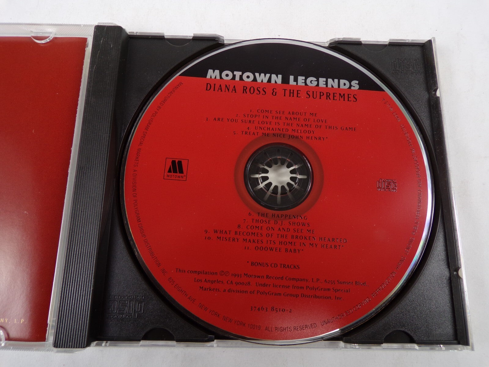 Motown Legends Diana Ross &The Supremes Come See About Me Ooowee Baby CD#56