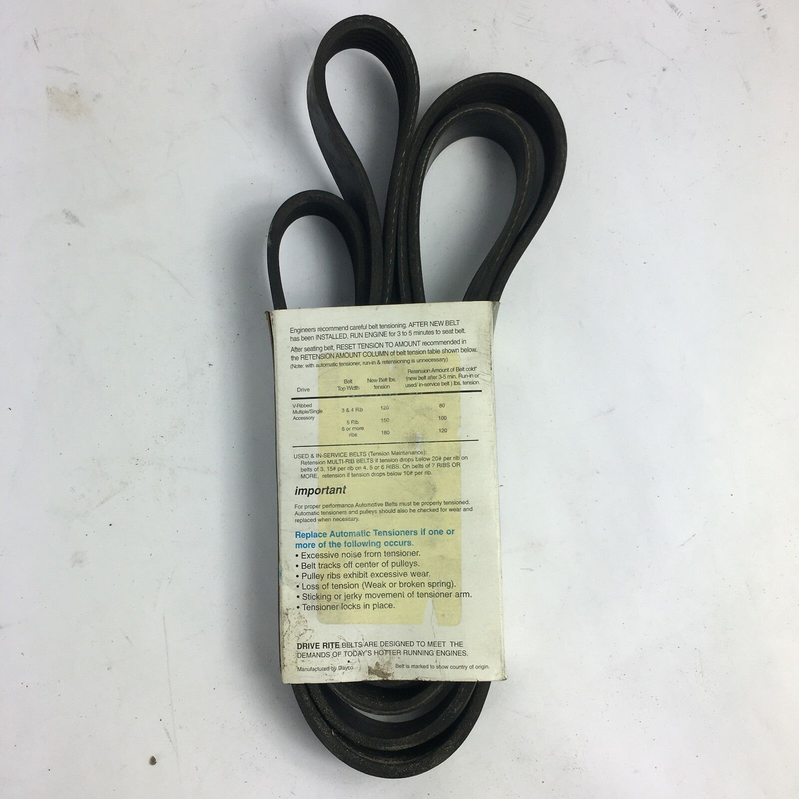 Genuine Drive-Rite Automotive Belt Tensioner 5050855DR-5PK2170 A7