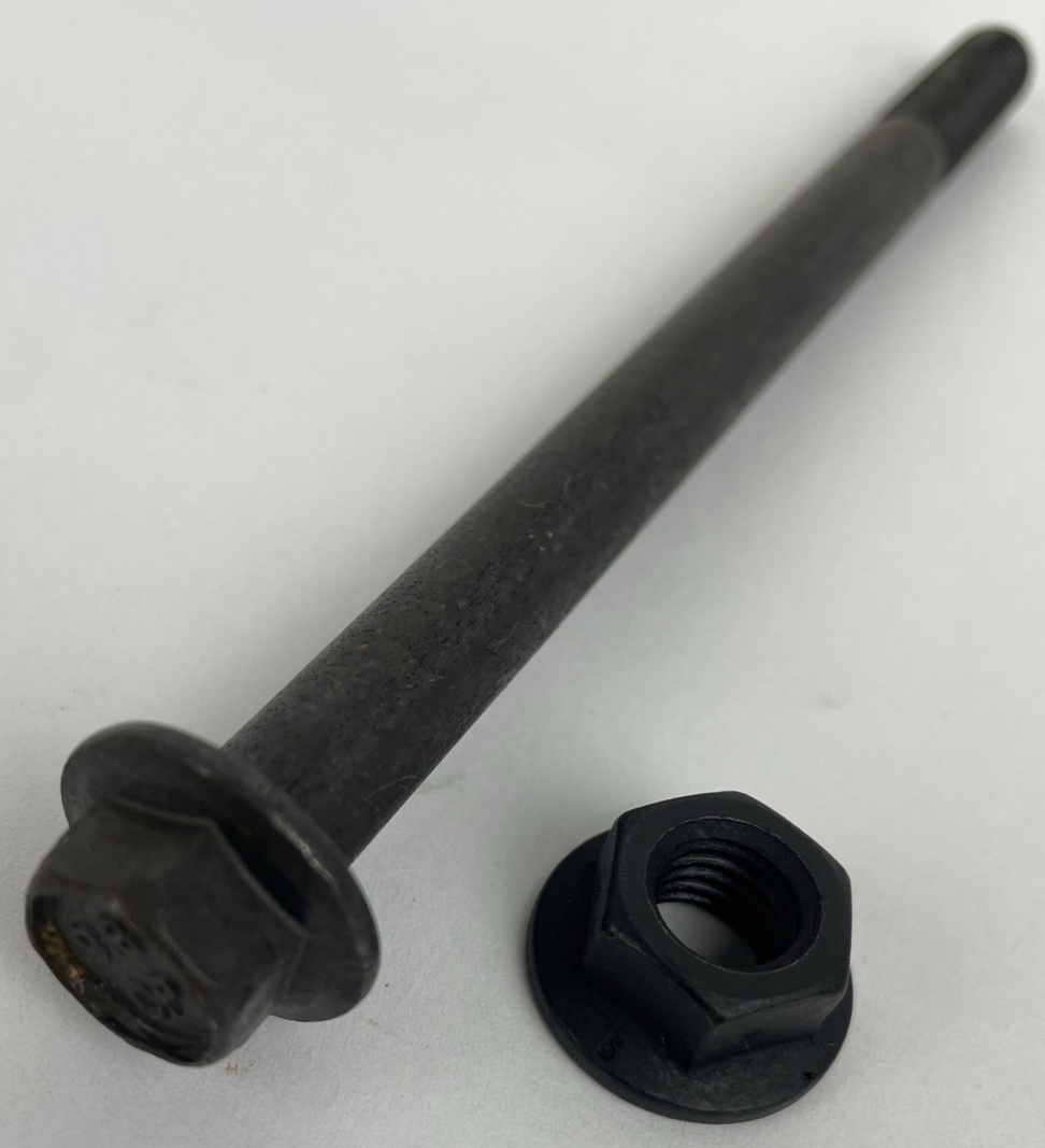 14 x Class 10.9 M10-1.50 Flange Bolt, Black Phosphate Steel 160 mm 6" w Hex Nut