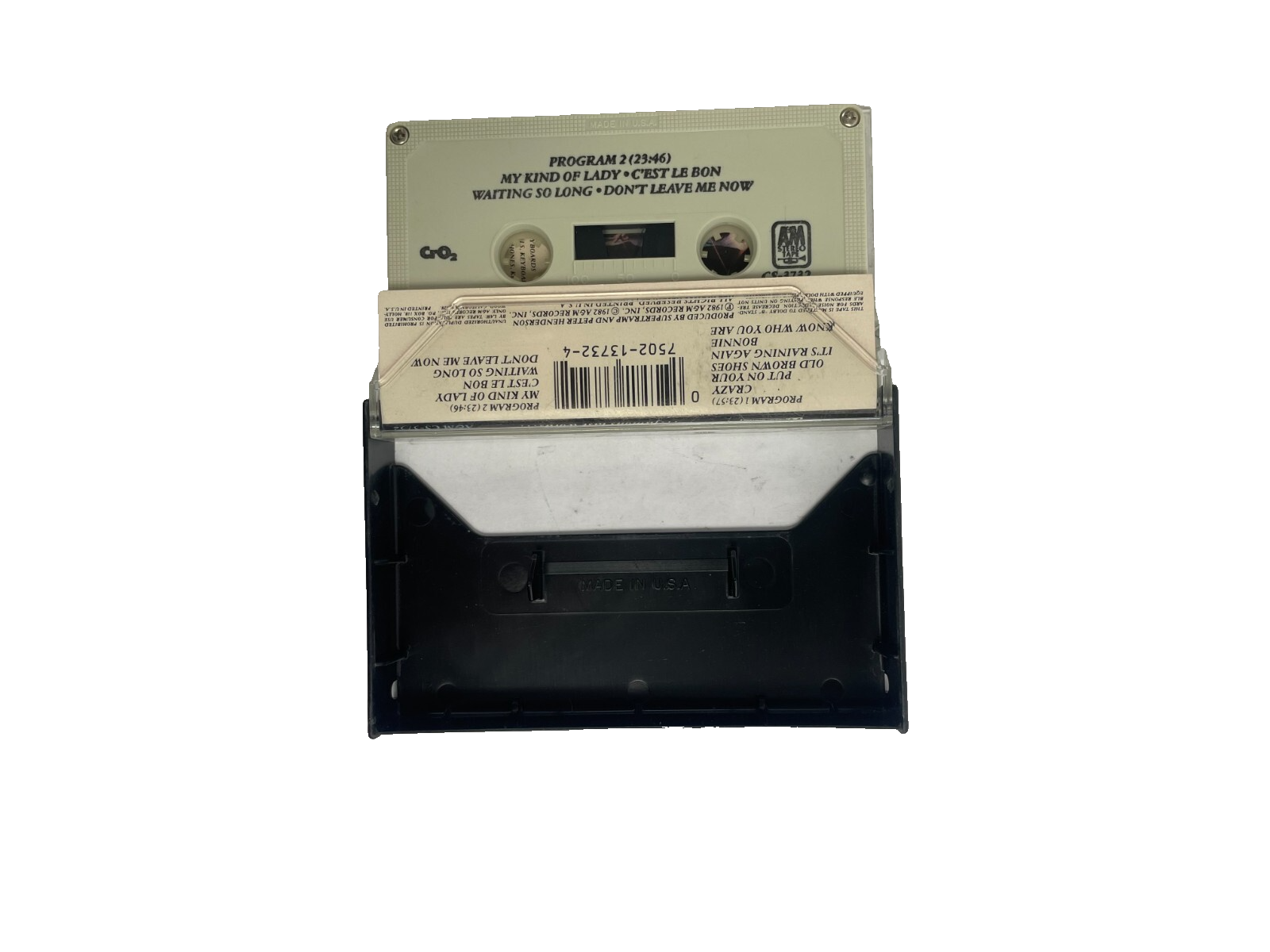 Supertramp – "...Famous Last Words..." Crazy It's Raining Again Bonnie #Cassette