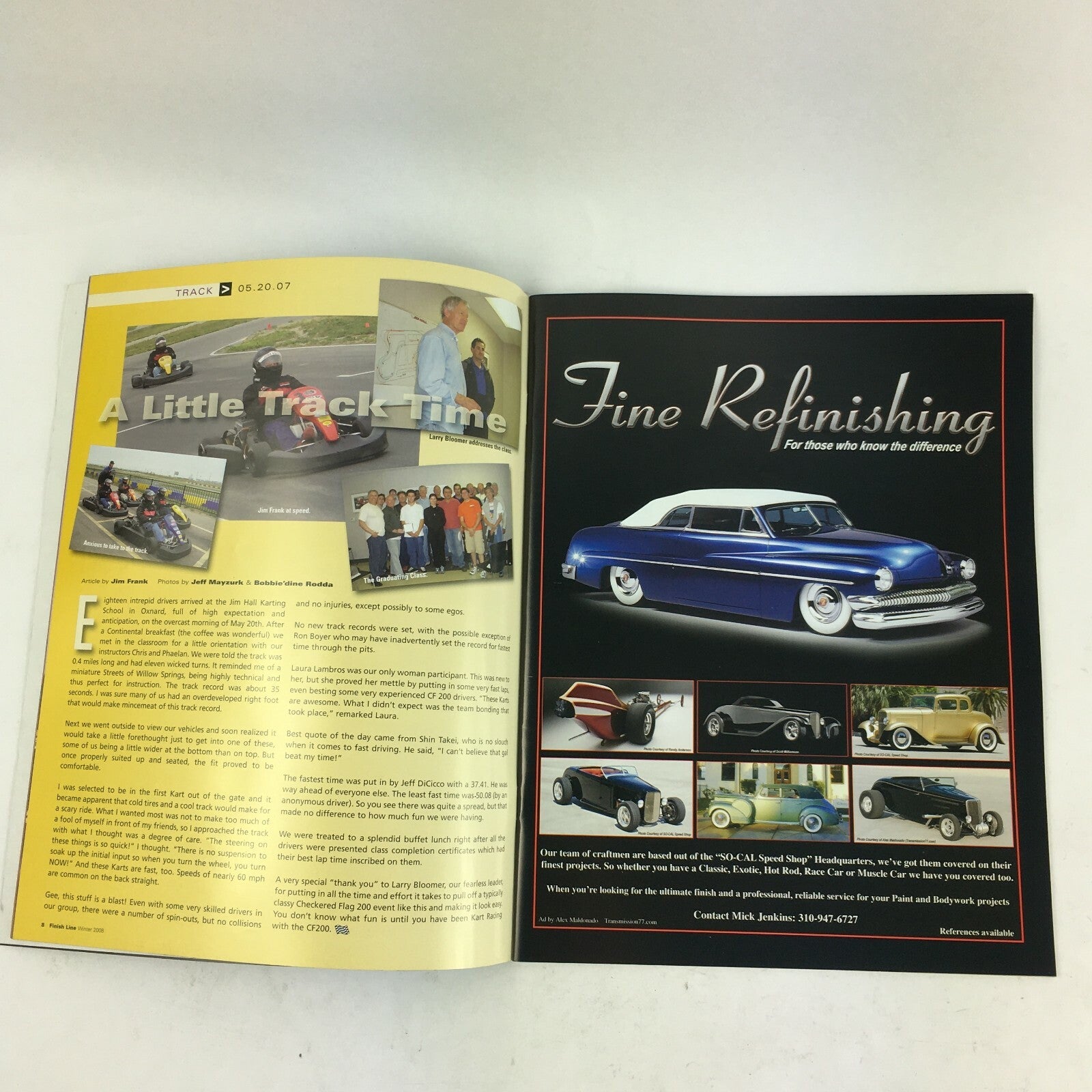 Winter 2008 FinishLine Magazine Petersen Automotive Fine Refinishing