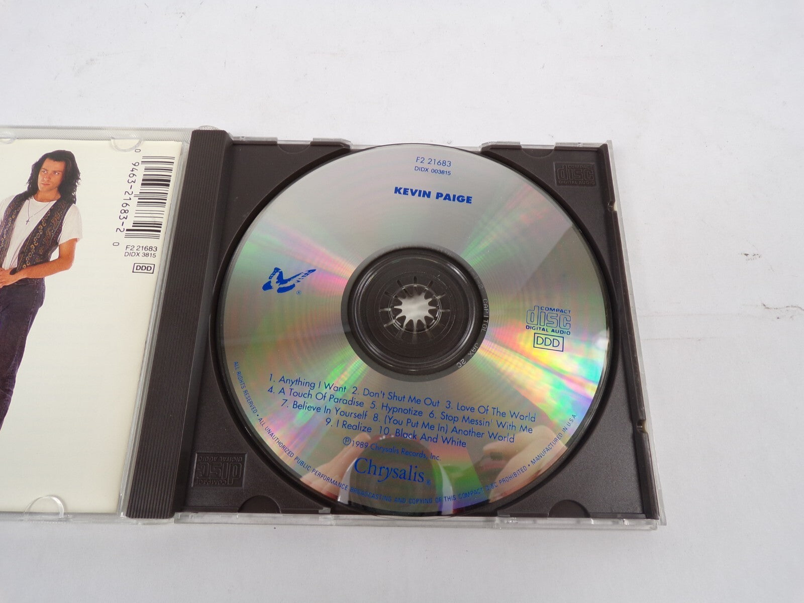 Kevin Paige Anything I Want Dont Shut Me Out Love Of The World Hypnotize CD#26