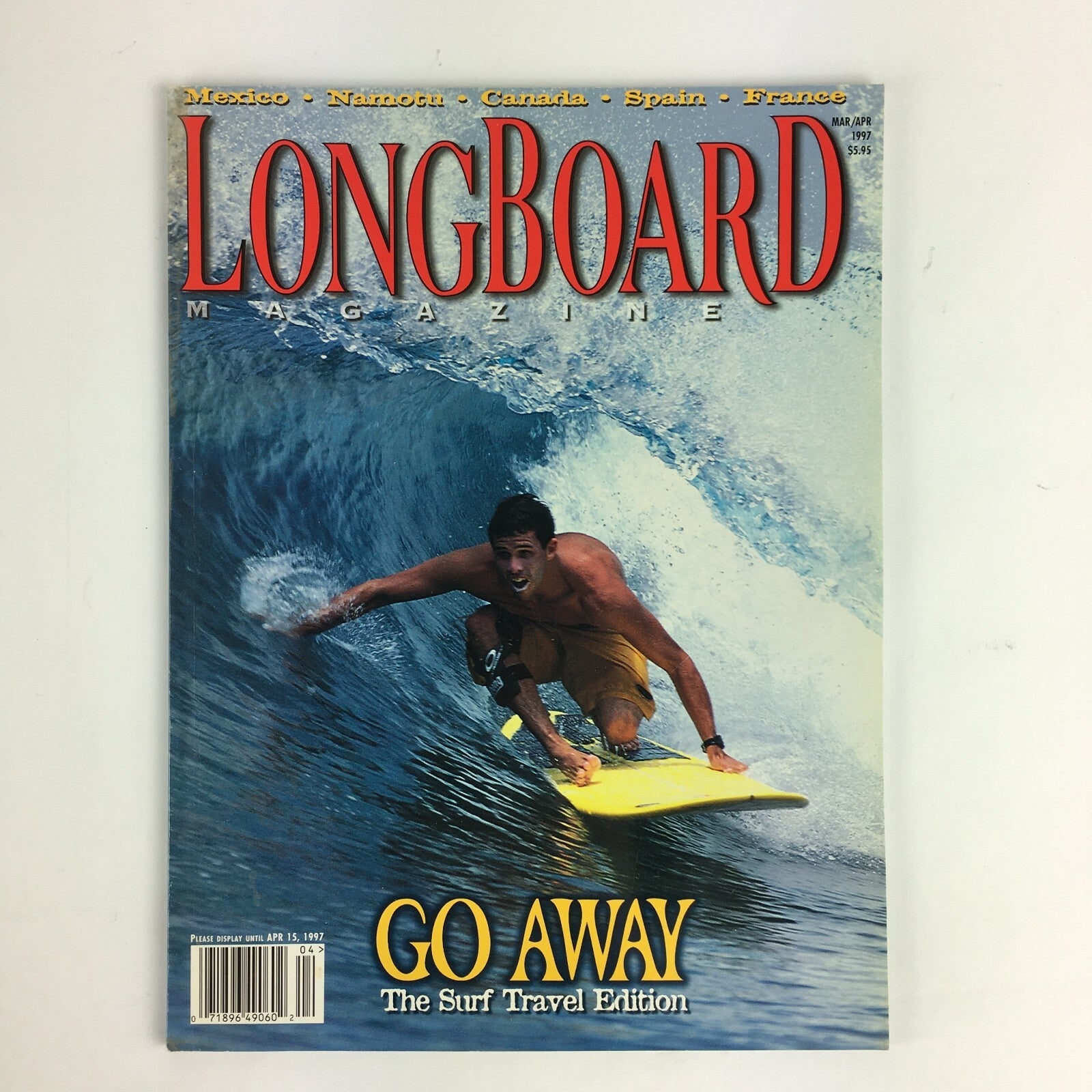 April 1997 Longboard Magazine Go Away The Surf Travel Edition Mexico Narnotu