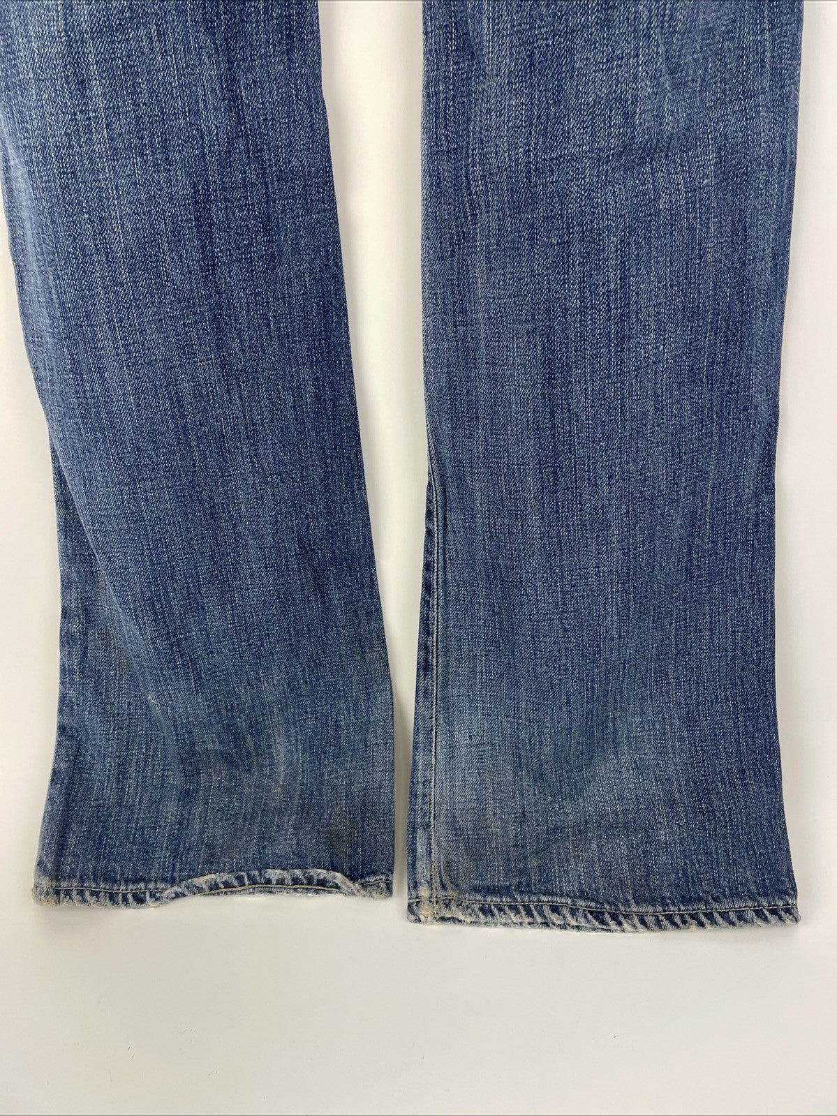 Goldsign Pants Women Sz 26 Blue Denim Jeans Flared Light Wash Low Rise Y2K
