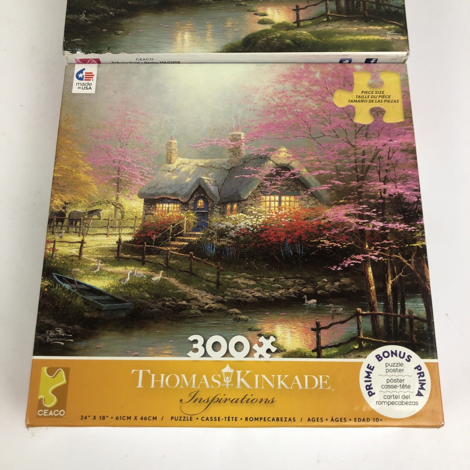 Thomas Kinkade CEACO Jigsaw Puzzles - Set of 2 1 x 1000 1 x 300 Pieces Complete