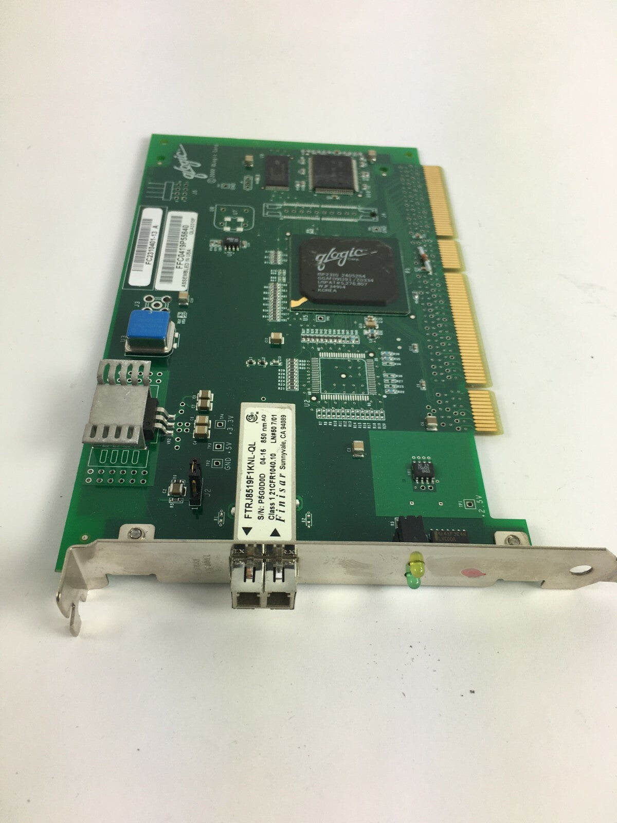 Genuine Qlogic FTRJ8519F1KNL-QL ISP2310 Ethernet Port PCI Card Desktop PC