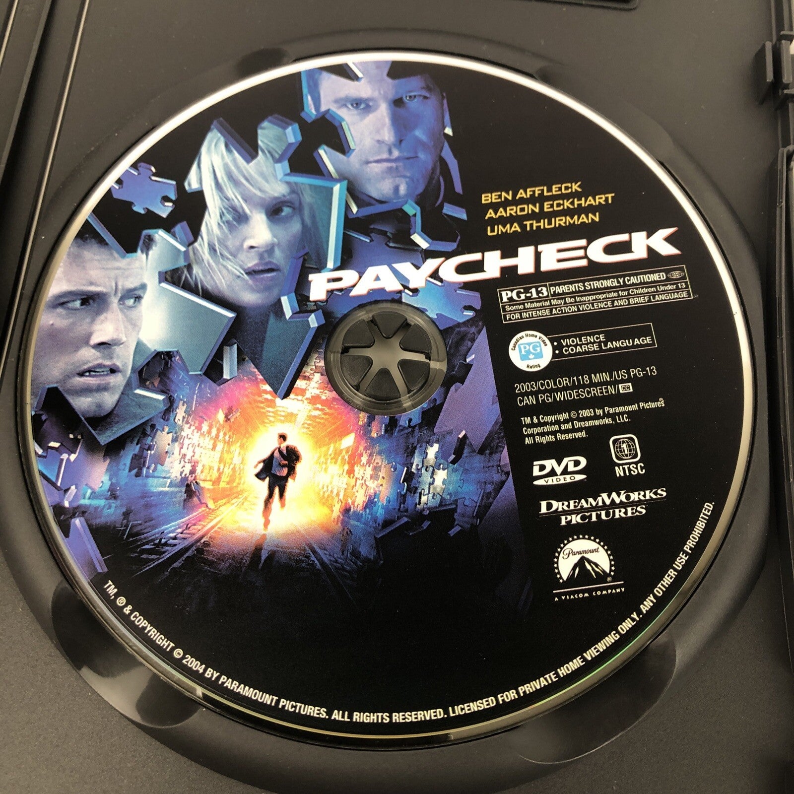Paycheck (DVD, 2004, Widescreen, Special Collector's Edition) Mint Condition