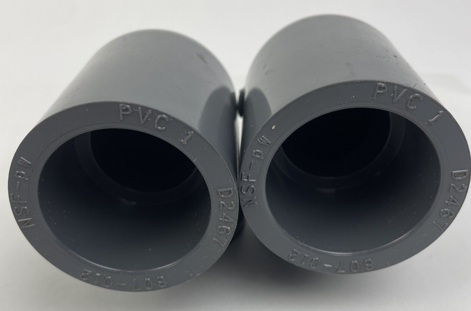 LOT OF 2 x OEM LASCO 807-012 1-1/4 INCH ELBOW SCH 80 SOCKET D2467 PVC 1 - NEW