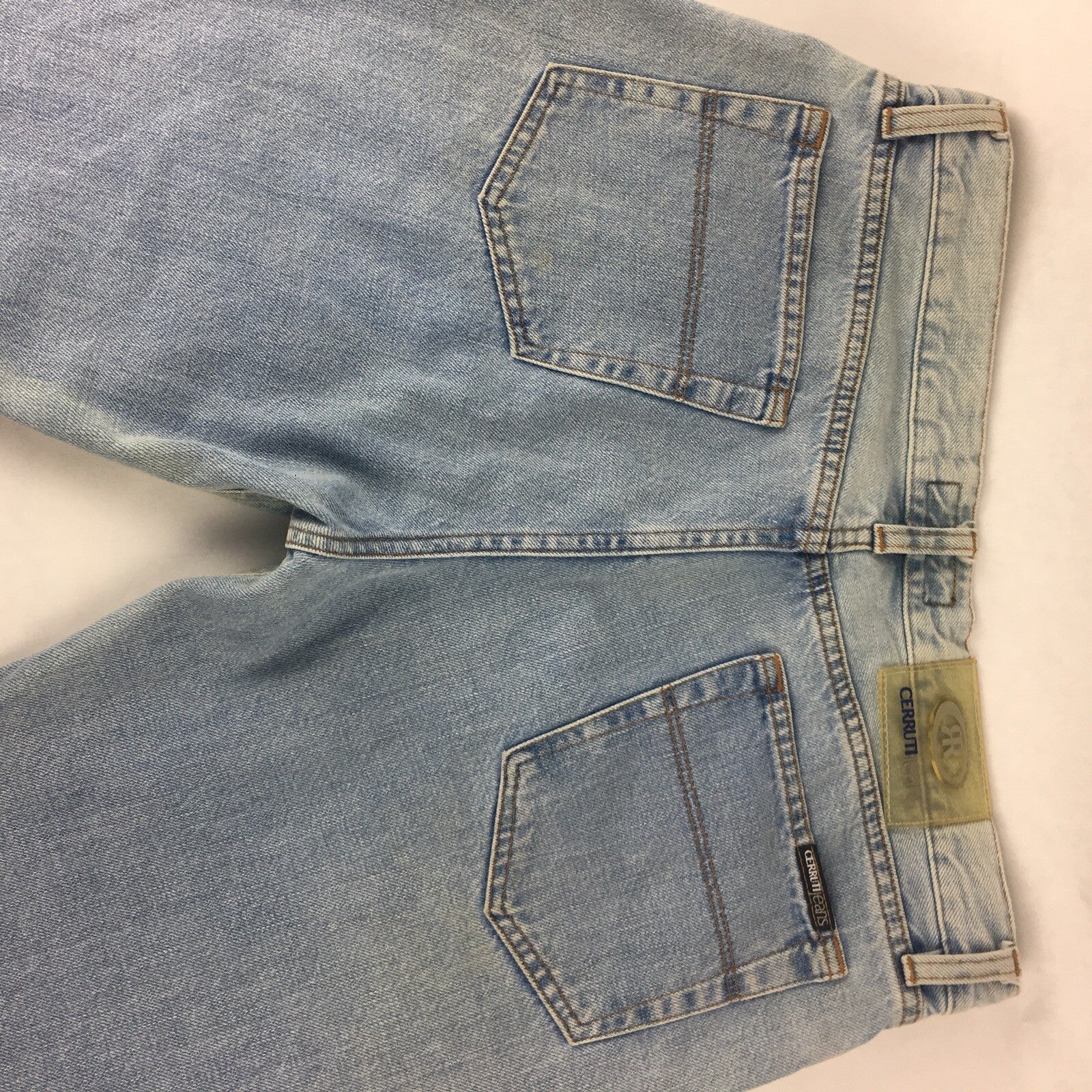 CERRUTI Blue Cotton Denim Mens Jeans Straight W32 L32 Very Good