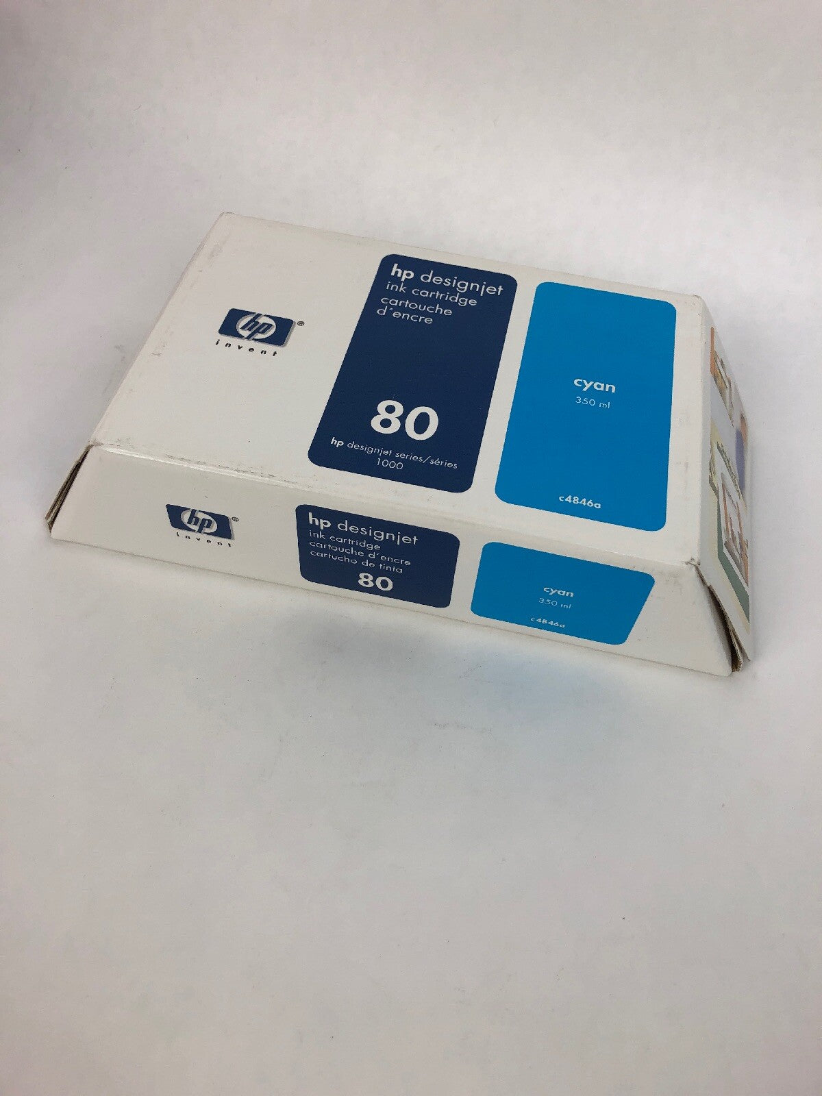 GENUINE NEW HP 80 Ink C4846A CYAN 350 ml Nov 2009 Sealed - FSTSHP