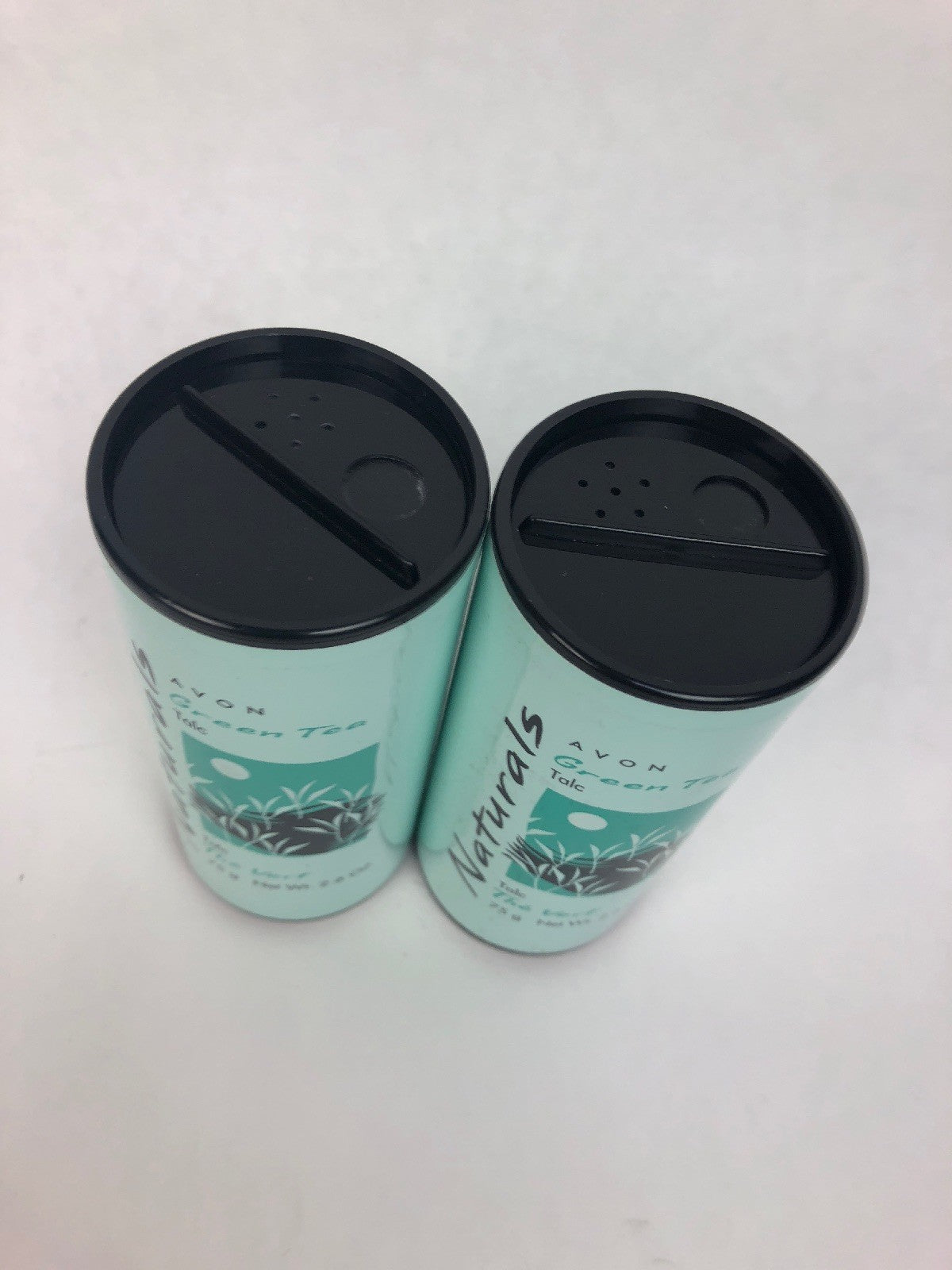 2 x Avon Naturals Green Tea Talc Full Size - 2.6 oz - NEW SEALED - Discontinued
