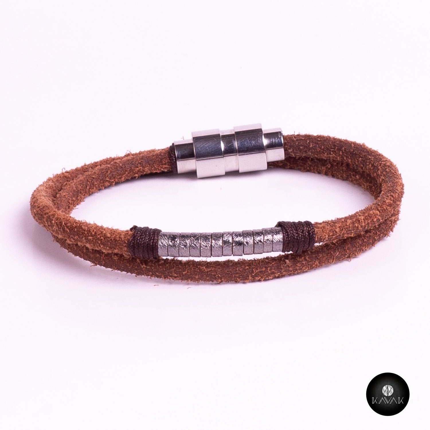 Kavak - Handmade Earthy Leather Adjustable Women's Bracelet