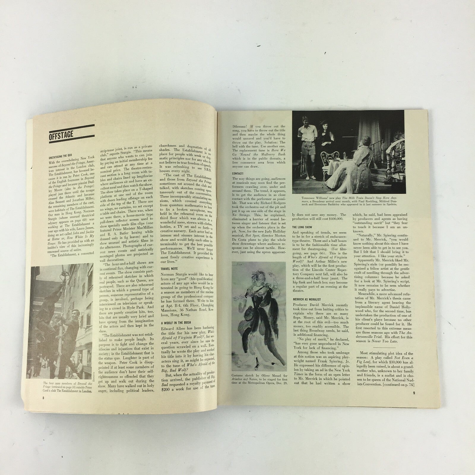 December 1962 Theatre Arts Magazine A Far Country by Henry Denker