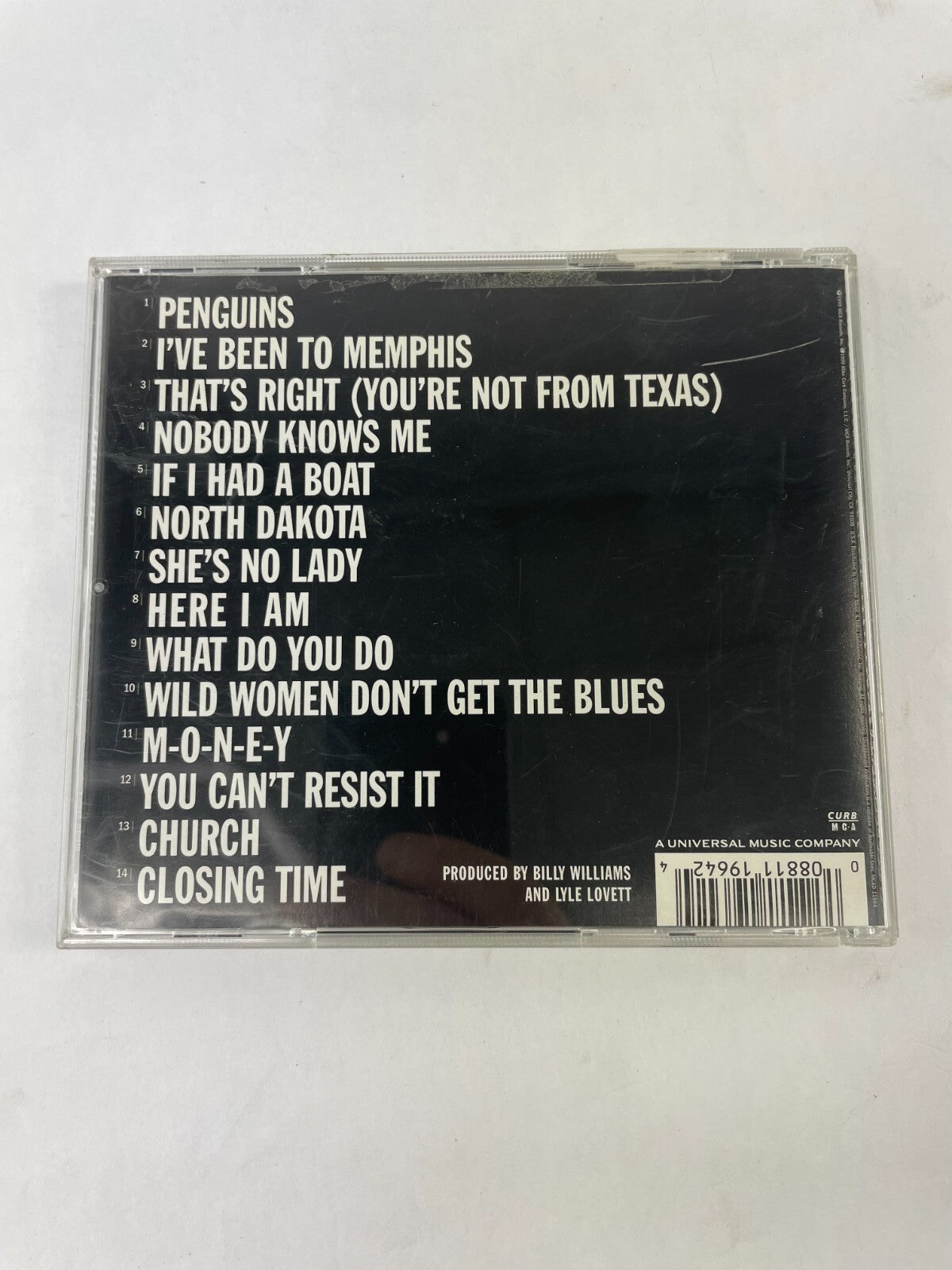 Lyle Lovett Live In Texas Penguins I've Been To Memphis That's Right NobodyCD#73