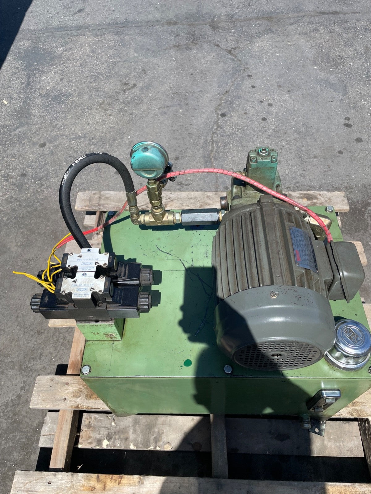 Shen Yu 2HP Hydraulic Power Unit 10 Gallon Tank 10.5 GPM 220/380V 3PH Vane Pump