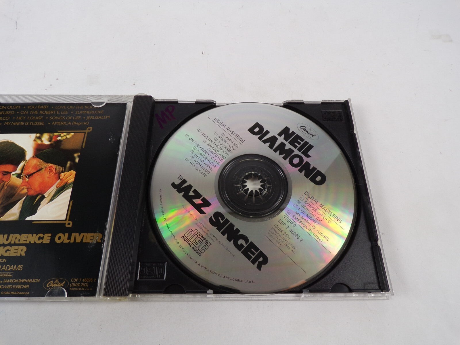 Neil Diamond The Jazz Singer America Adonolom You Baby Love On The Rocks CD #43