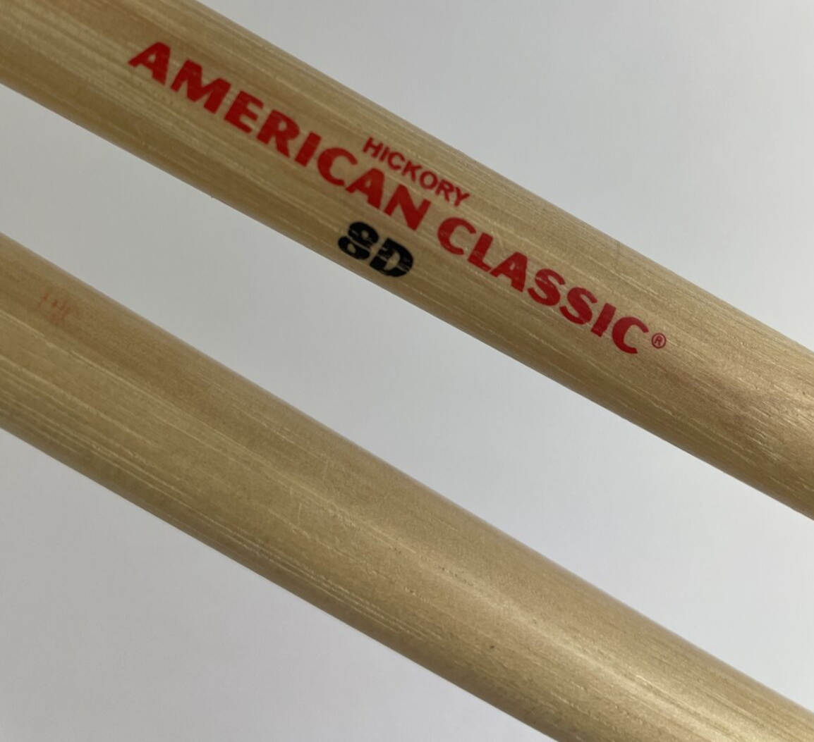 Vic Firth American Classic Hickory Drumsticks Wood 8D Made in the U.S.A. - LOOK