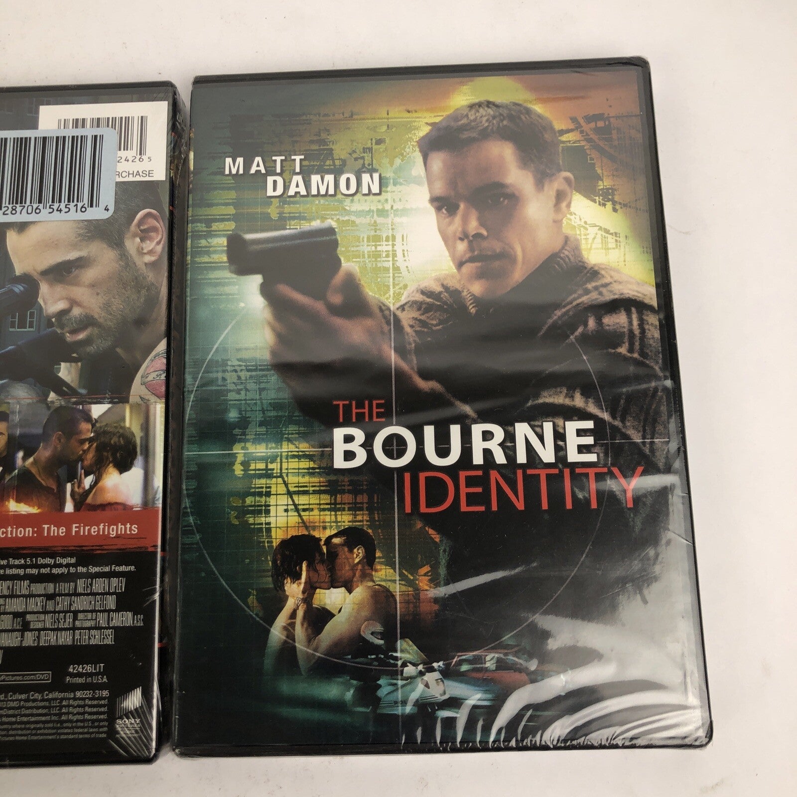 2 x DVD Lot Dead Man Down, Colin Farrel & The Bourne Identity, Matt Damon * NEW
