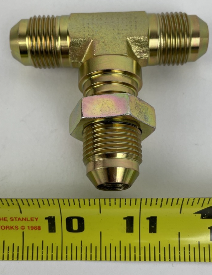 EATON 12-S50X-S 1-1/16-12 SAE ORB Male x 3/4" JIC x 3/4" JIC Branch TEE