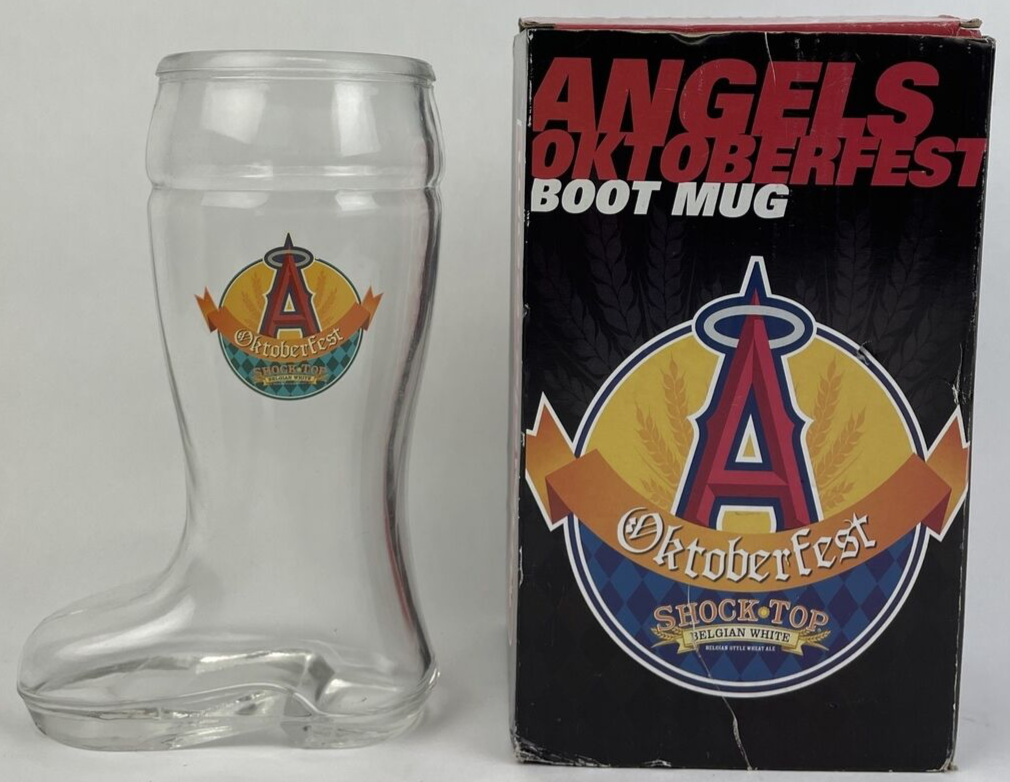 California Angels of Anaheim Oktoberfest Boot Mug SGA Shock Top Das Boot Beer