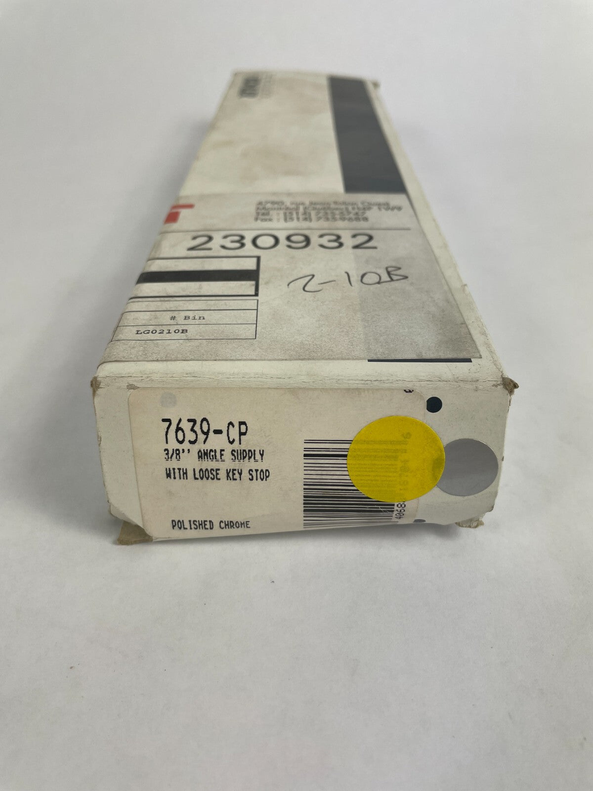 Kohler 7639-CP chrome angle supply stop with vertical tube