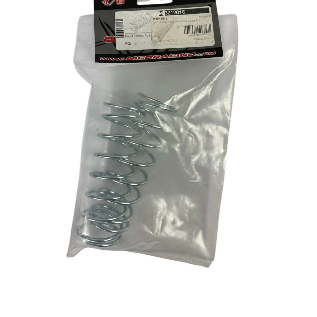 MCD racing RC : 2 x Front Shock Absorber Spring C=14kg/65mm M321201S