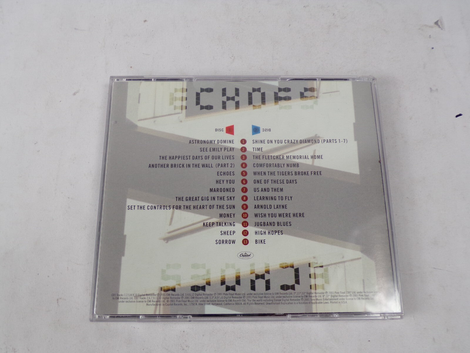 Echoes Astronomy Domine See Emily Play The Happiest Days Of Our Lives CD#62