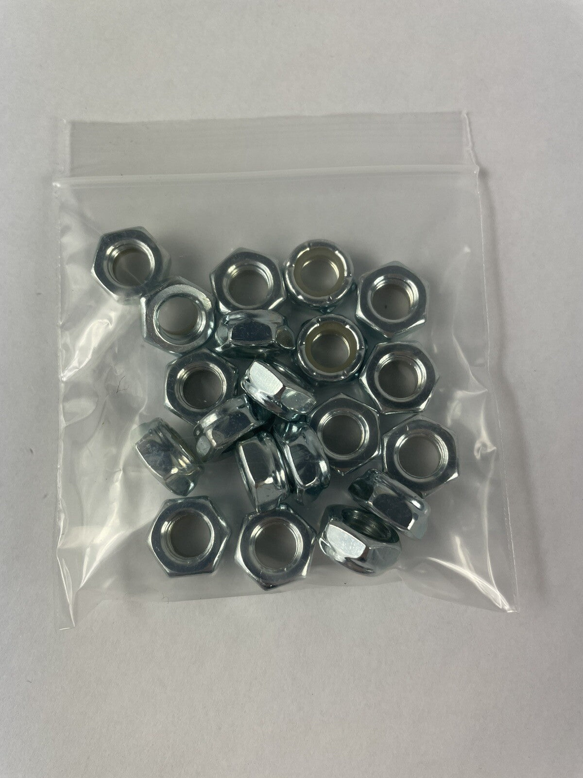 5/16"-24 Chrome Plated Steel Zinc Fine Thread Nylon Insert Lock Nuts (20 pcs.)