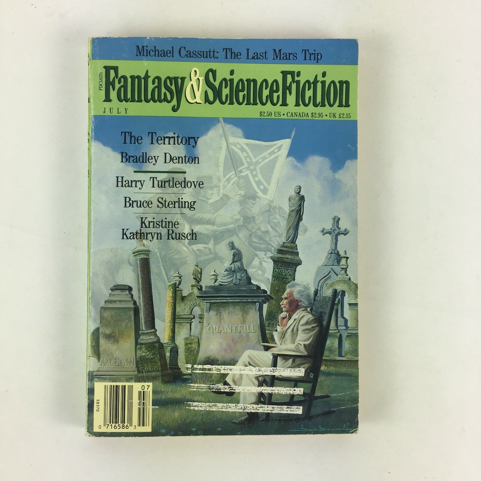 July Fantasy&Science Fiction The Territory Bradley DentonHarry TurtledoveBruce