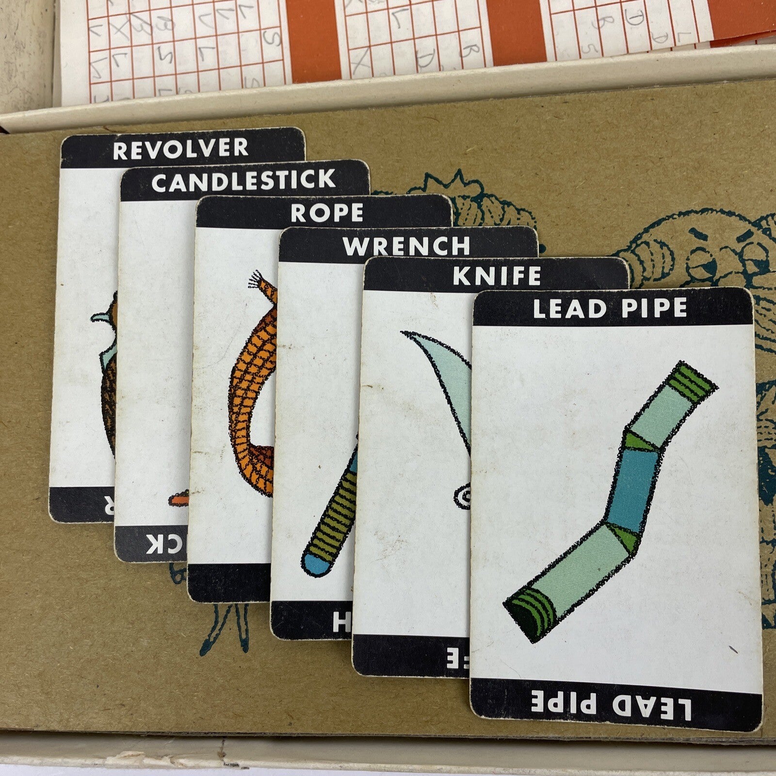 Vintage Clue Board Game 1960 Complete No.45 Original Box - LOOK