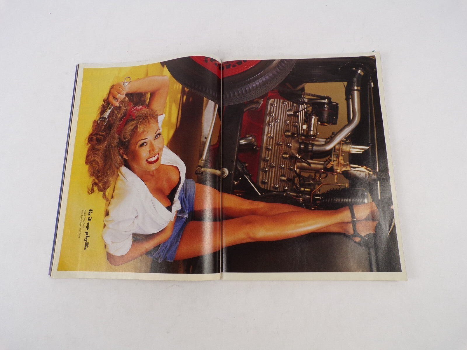 April 2001 Hot Rod Magazine Pin Upsc Horsepower vs. Torque Von Dutch