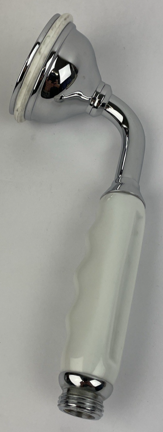 Designer Cooper Hand Shower with Porcelain Handle - Chrome