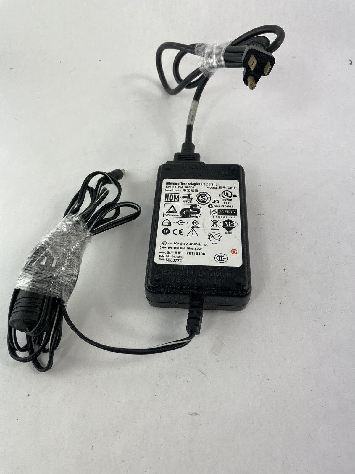 Intermec AE19 073573 851-082-003 Power Supply Charger Ac Adapter 12V 4.15A 50W