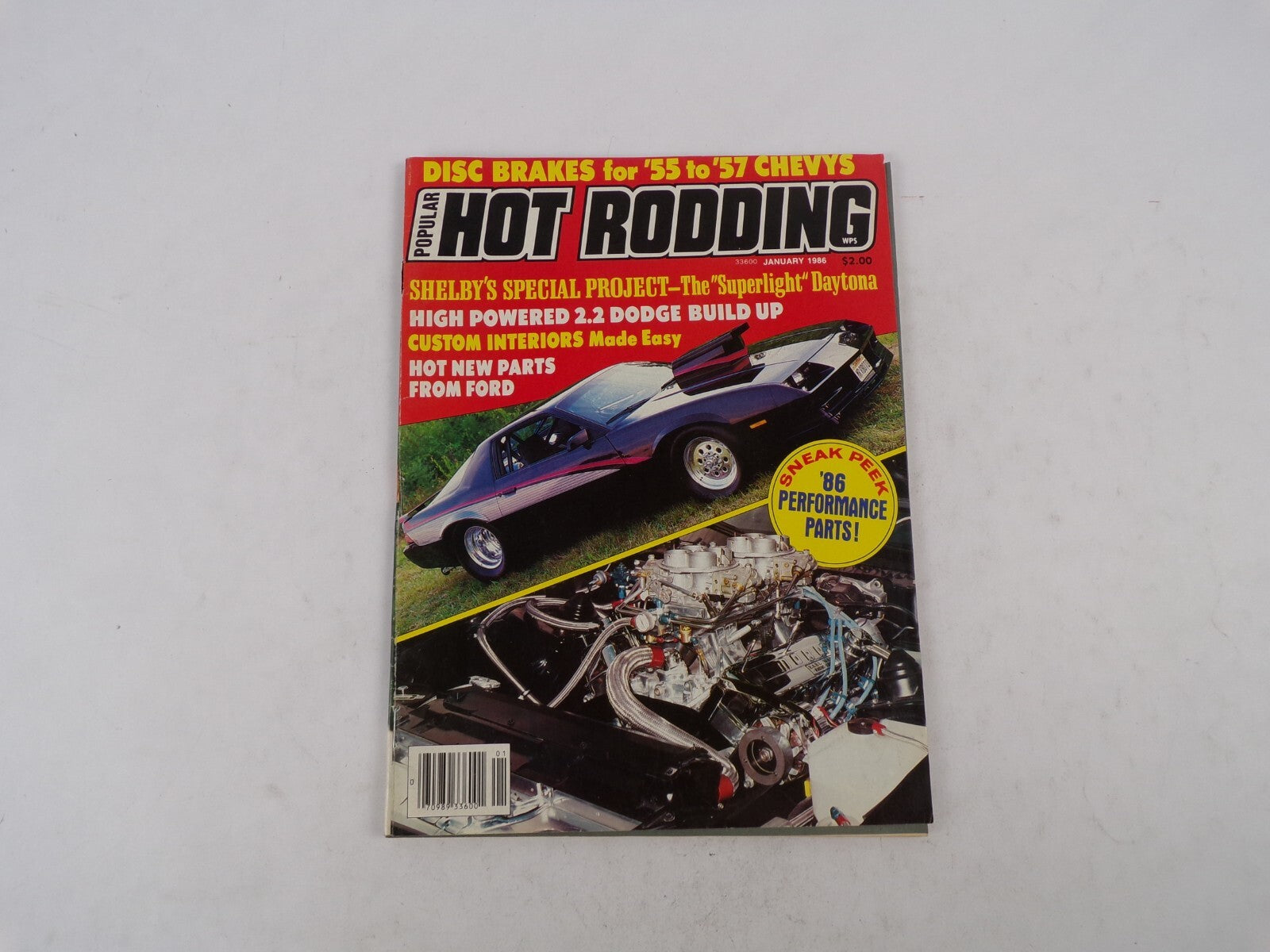January 1985 Hot Rod Magazine Disc Brakes For '55 To '57 Chevy Shelby's Special