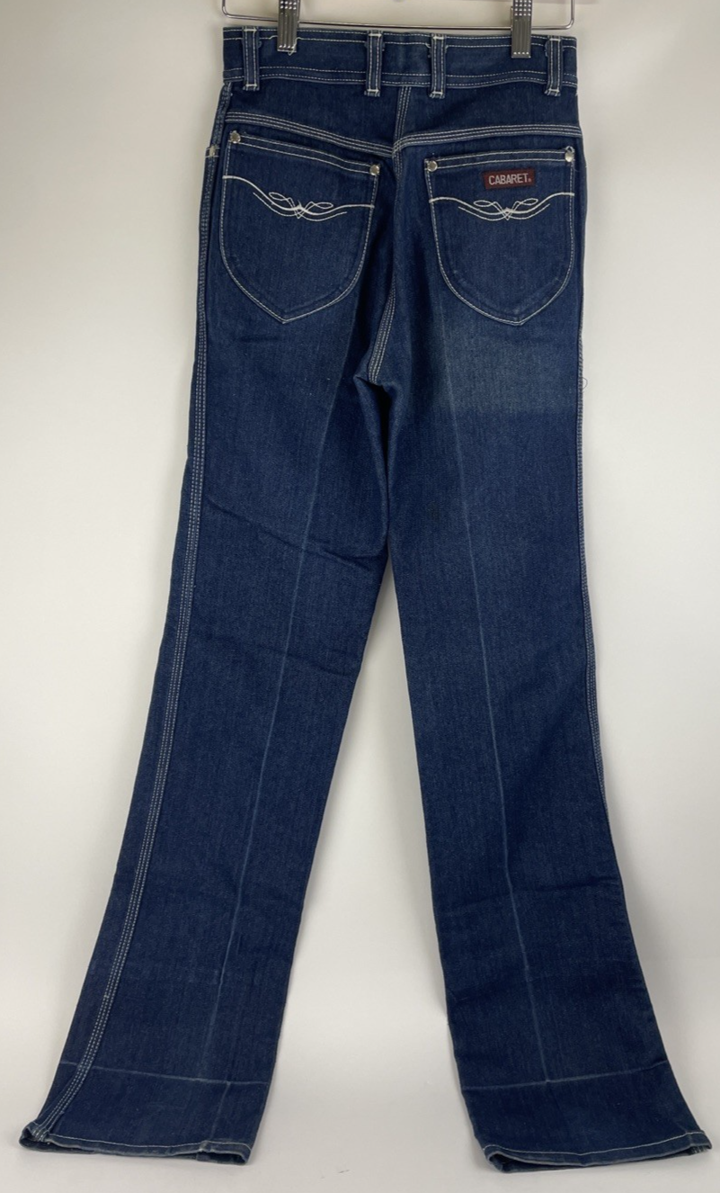 Vintage CABARET By Hudson Women’s Boot Cut Flare Jeans Size 3 Embroidered Y2K