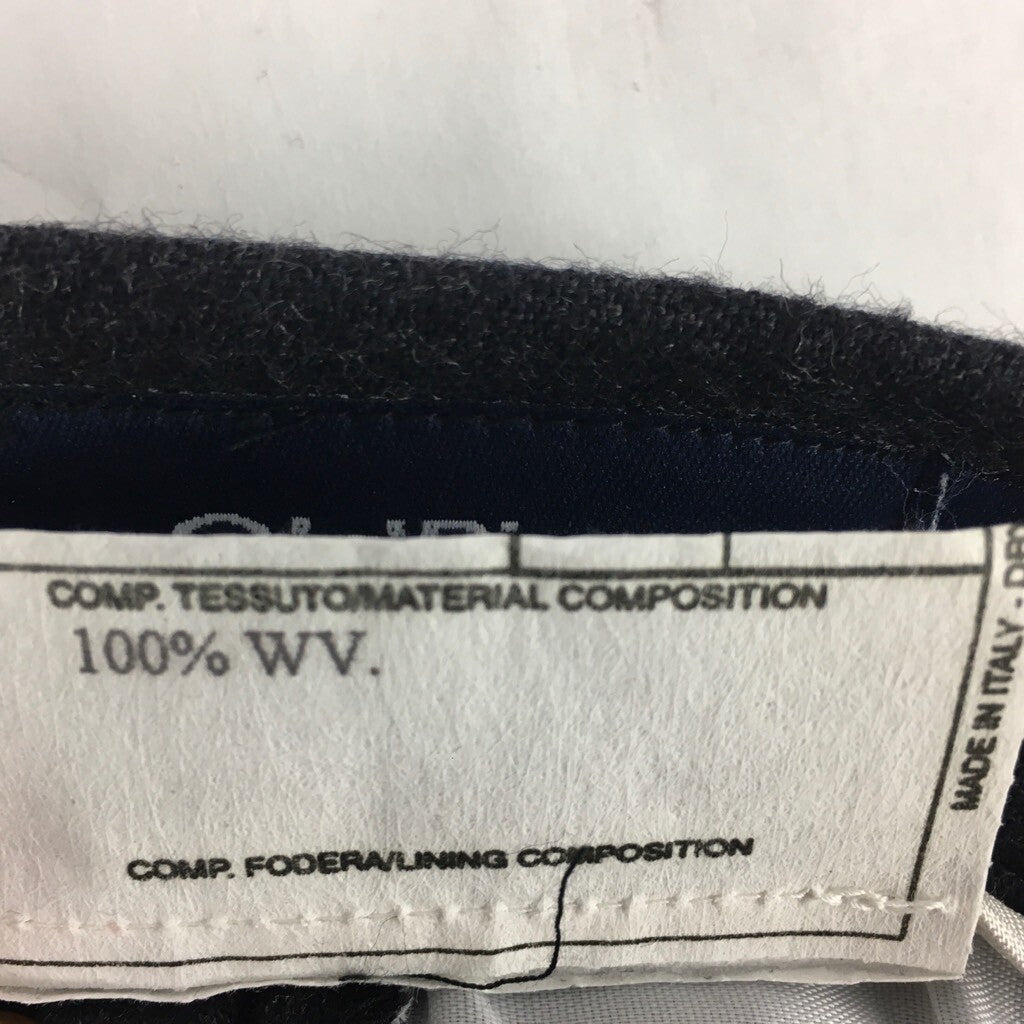 Old River Mens Dress Pants Black Flat Front Flap Pockets Virgin Wool US 38 EU 48