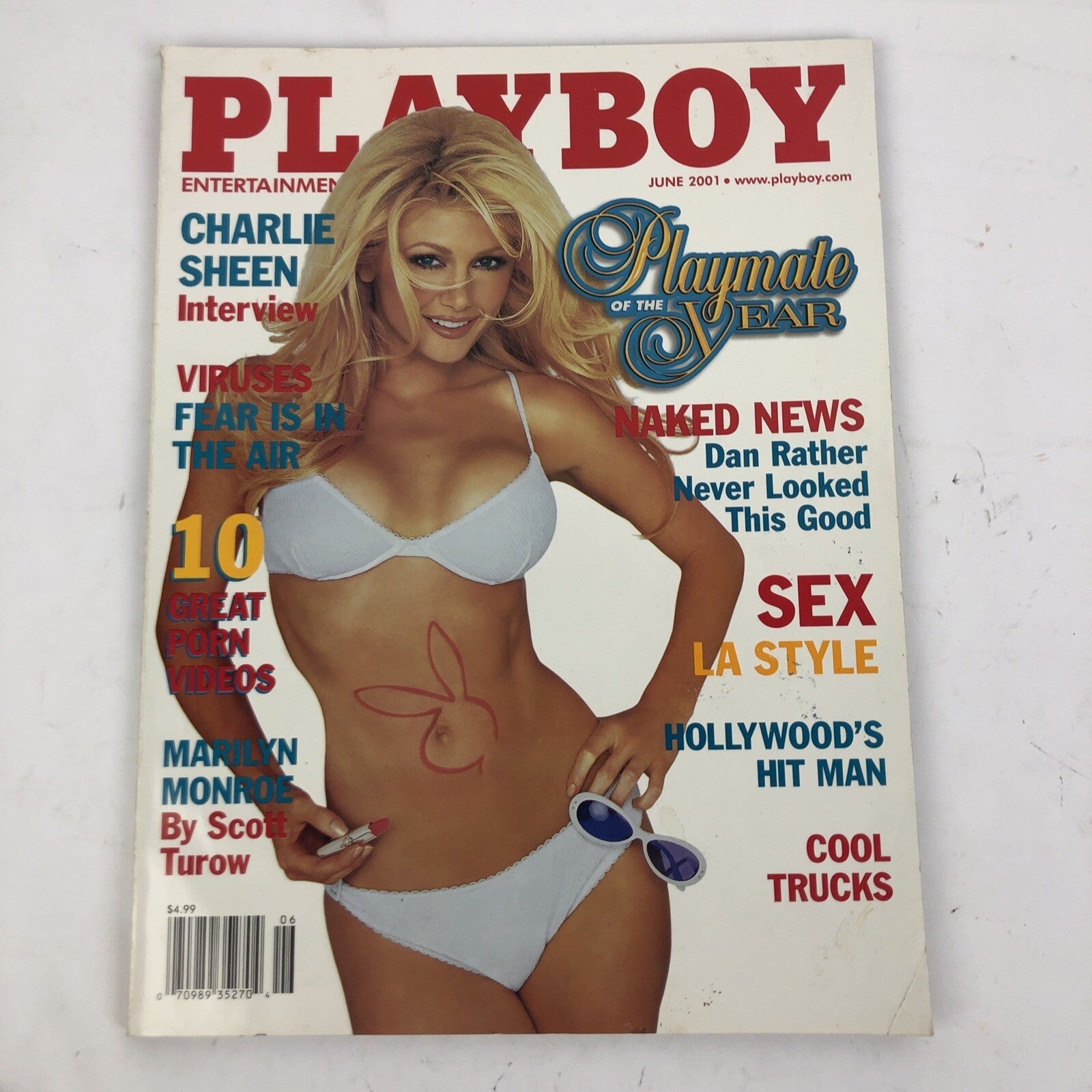 Playboy Magazine-June 2001-POTY Brande Roderick Charlie Sheen Interview PMOTY
