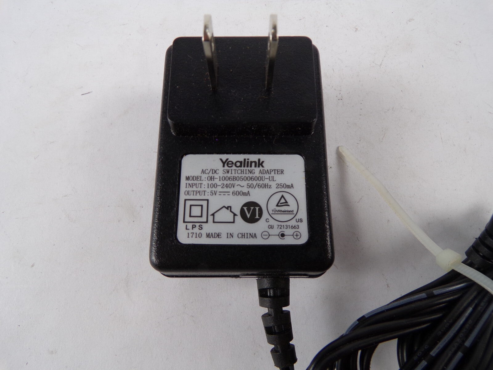 Genuine Yealink OH-1006B05000600U-UL Output 5 V 600mA Power Supply Adapter A43