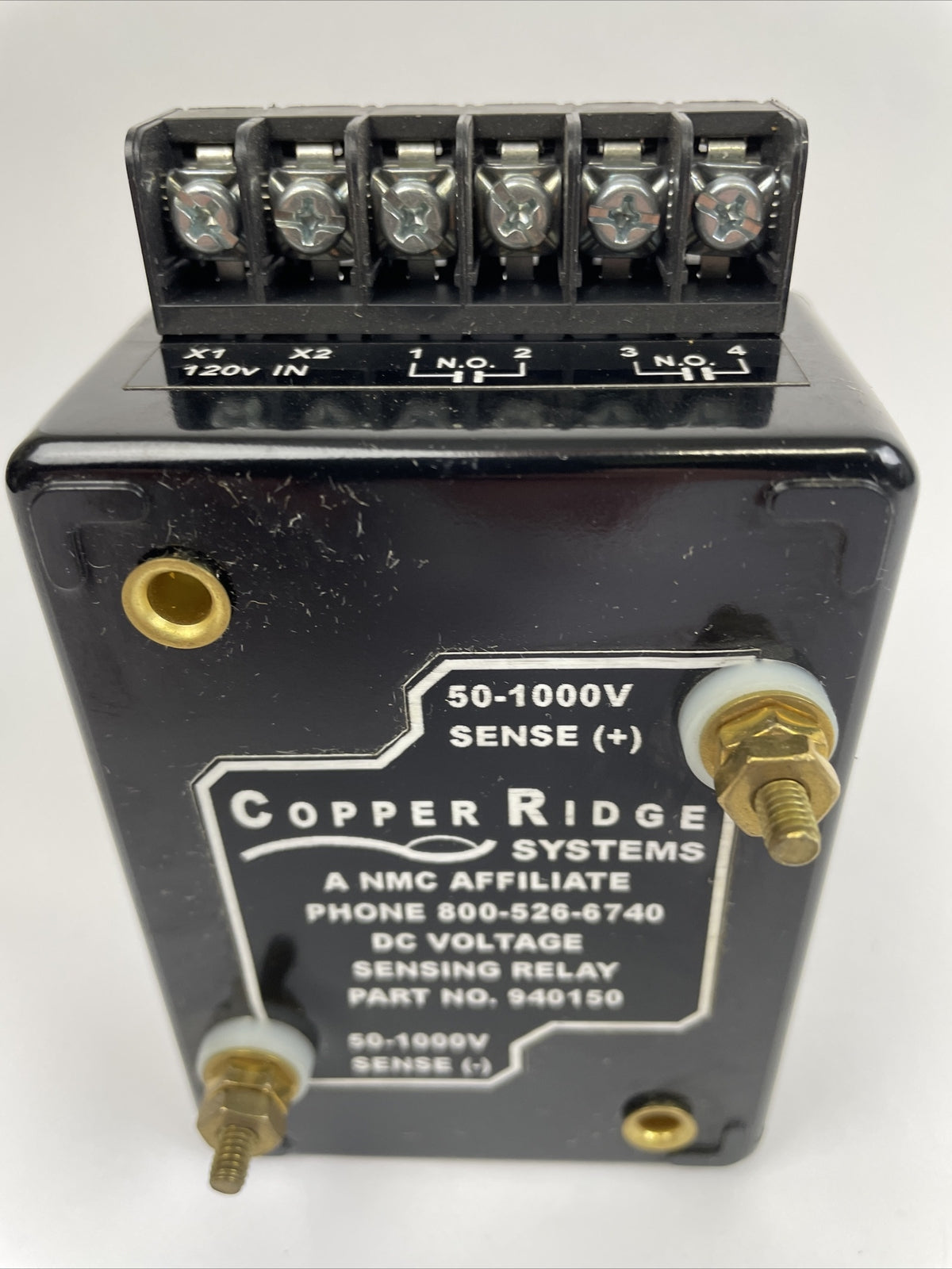 Copper Ridge Systems 50 - 1000 VDC FAILSAFE VOLTAGE SENSING RELAY # 940150 -LOOK