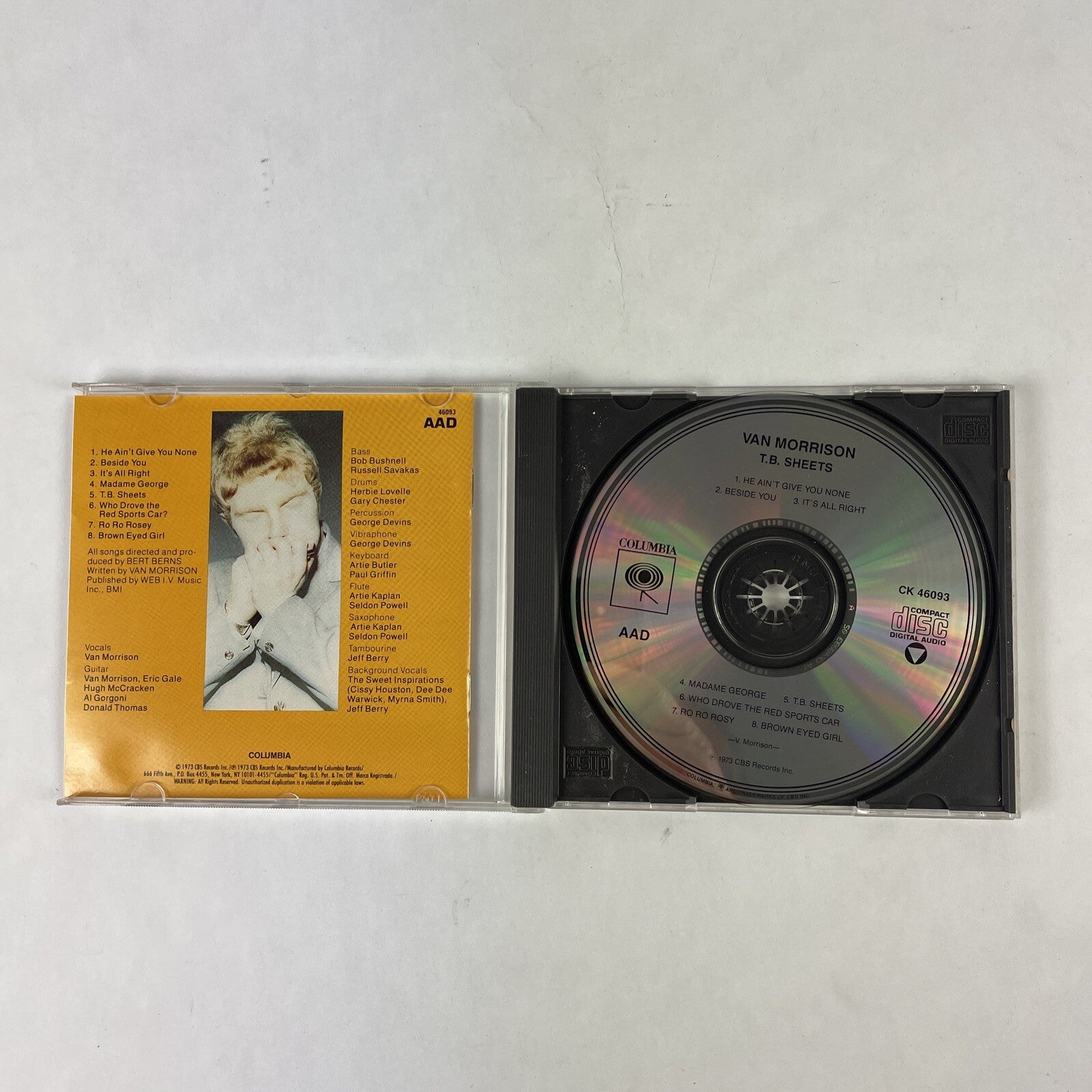 Van Morrison - T.B. Sheets (Columbia - CK 46093) 1990 CD #16
