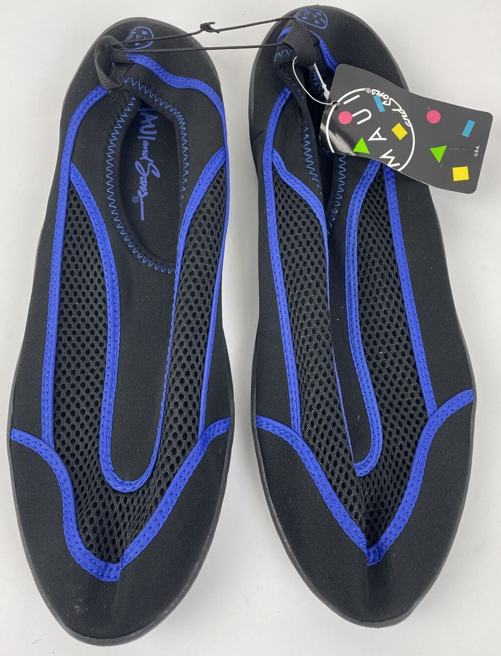 Maui and Sons Tide Mens Dark Blue Stretch & Mesh Upper TPR Water Shoes Size 12