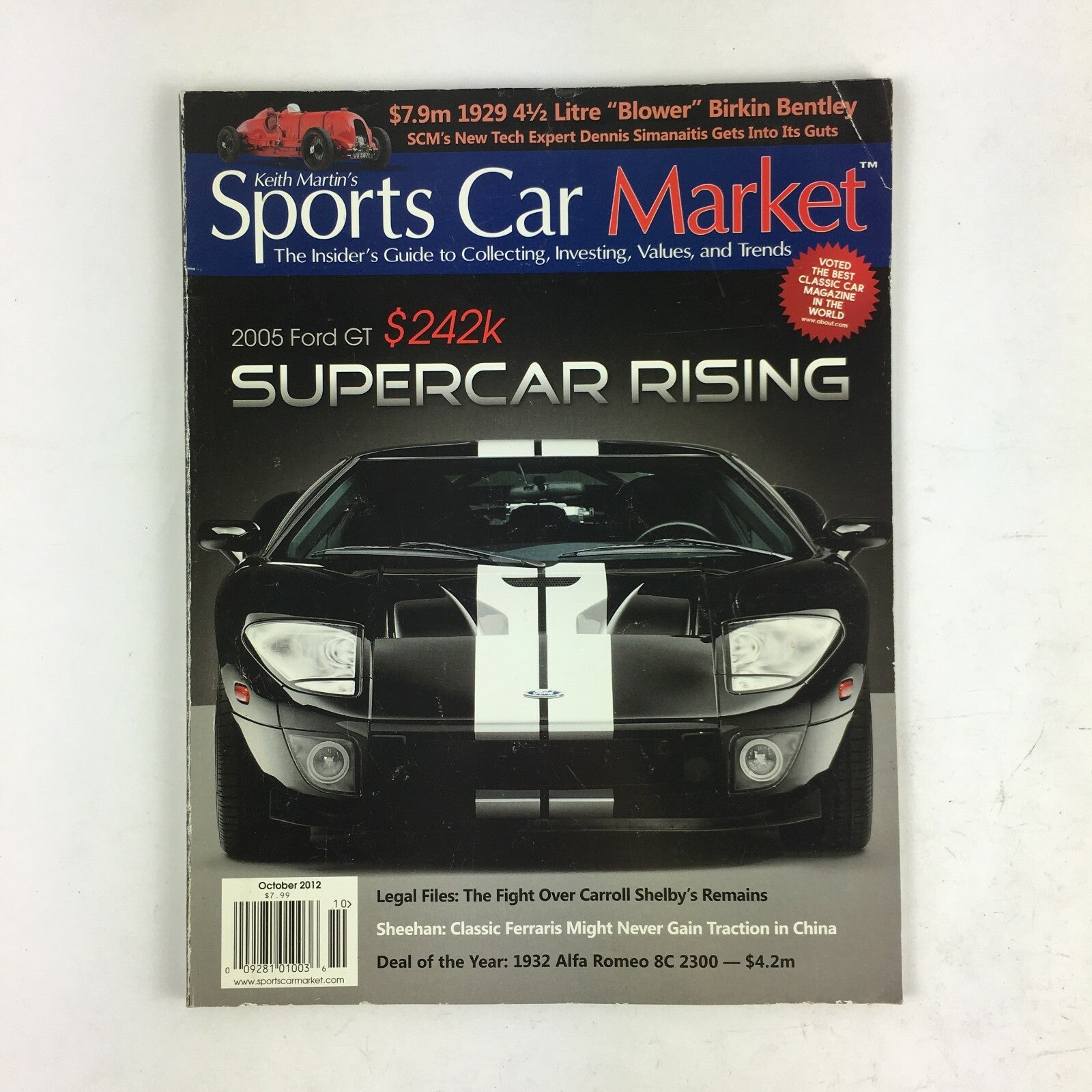 October 2012 Keith Martin's Sports Car Market Magazine Supercar Rising Sheehan